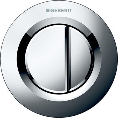 Geberit Dual Type01 WC Dual Flush Button Chrome - Concealed Cistern 116.043.21.1