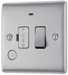 NBS53 Front - This 13A fused and switched connection unit with power indicator from British General provides an outlet from the mains containing the fuse ideal for spur circuits and hardwired appliances.