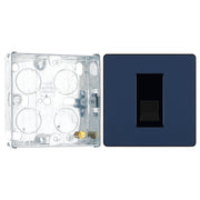 BG Evolve Matt Blue Single Master Telephone Socket PCDDBBTM1B with 25mm Steel Back Box