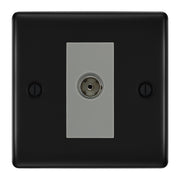 BG Nexus Metal Matt Black Co-axial Socket NFB60G by British General (BG-NFB60G)