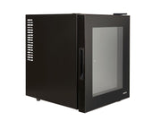 Corby Eton 35L Glass Door Minibar in Black & Black - UK Plug by Corby of Windsor