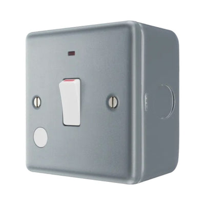 BG MC531 Metal Clad | 1 Gang 20A Flex Outlet Neon Switch by British General (BG-MC531)
