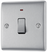 NBS31 Front - This 20A double pole switch with indicator from British General has been designed for the connection of refrigerators water heaters, central heating boilers and many other fixed appliances.