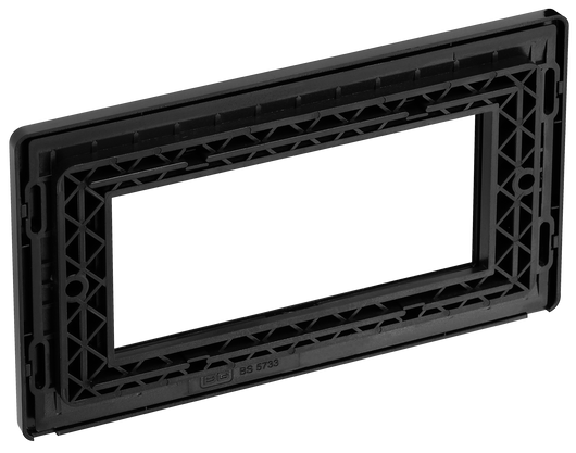 PCDMBEMR4B Back - The Euro Module range from British General combines plates and interchangeable modules so you can configure your own bespoke switches and sockets.