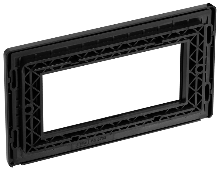 PCDMBEMR4B Back - The Euro Module range from British General combines plates and interchangeable modules so you can configure your own bespoke switches and sockets.