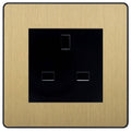 BG Evolve Satin Brass 13A Unswitched Socket PCDSB13AUSSB