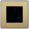 BG Evolve Satin Brass 13A Unswitched Socket PCDSB13AUSSB by British General (BG-PCDSB13AUSSB)