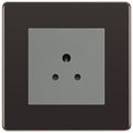 BG Nexus Screwless Black Nickel 2A Unswitched Socket FBN28MG