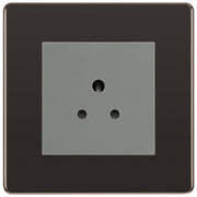 BG Nexus Screwless Black Nickel 2A Unswitched Socket FBN28MG by British General (BG-FBN28MG)