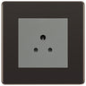 BG Nexus Screwless Black Nickel 2A Unswitched Socket FBN28MG by British General (BG-FBN28MG)