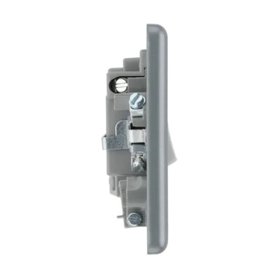 BG MC551F Metal Clad | 13A 2 Pole Flex Outlet Neon Switched Fused Connection Unit by British General (BG-MC551F)
