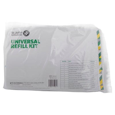 St John Ambulance Universal First Aid Refill Kit by St John Ambulance (Safelincs-STJUKR)