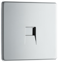 BG Electrical FPCBTS1 Nexus Screwless Flat-Plate Single Slave Telephone Socket Polished Chrome