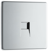 BG Electrical FPCBTS1 Nexus Screwless Flat-Plate Single Slave Telephone Socket Polished Chrome by British General (BG-FPCBTS1-Shopify-SA_1)