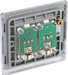 NPC66 Back - This TV/FM diplex socket from British General has 2 connection points and separates the TV and FM band signals from systems where both signals are combined on a single aerial down-lead.