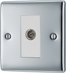 BG NPC62 Nexus Metal Polished Chrome 1 Gang Isolated Co-Axial Socket by British General (BG-NPC62-Shopify-SA_1)