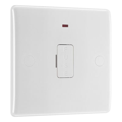 BG Nexus 13A Neon Unswitched Fused Connection Unit & 50mm Pattress Back Box