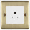 BG Nexus Metal Antique Brass 2A Unswitched Socket NAB28MW by British General (BG-NAB28MW)