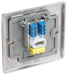 NBIBTM1 Back - This master telephone socket from British General uses a screw terminal connection and should be used where your telephone line enters your property.
