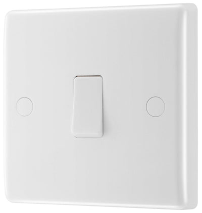 BG 832 Moulded Round Edge | White | 1 Gang 20A 2 Pole Flex Outlet Switch by British General (BG-832)