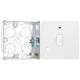 BG Evolve Pearlescent White 13A Unswitched Fused Connection Unit PCDCL54W with 25mm Steel Back Box