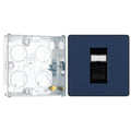 BG Evolve Matt Blue RJ45 Cat6 Single Data Outlet PCDDBRJ451B with 25mm Steel Back Box