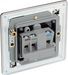 FBN29B Back - This 5A round pin socket from British General can be used to connect low power appliances and can be used to connect lamps to a lighting circuit.