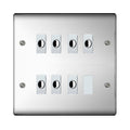 BG Nexus Metal Polished Chrome 7 Gang Flex Outlet Socket