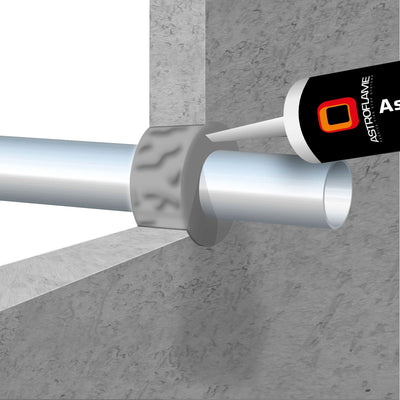 Astroflame PFP FR Graphite - CE/UKCA (Cartridge - Grey 310ml) by Astroflame (Astro-AFPFPGRAPH)