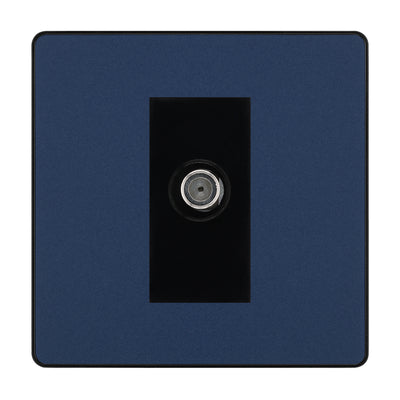 BG Evolve Matt Blue Satellite Socket PCDDB64B by British General (BG-PCDDB64B)
