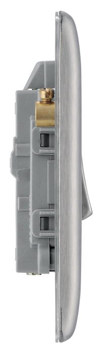NBS31 Side - This 20A double pole switch with indicator from British General has been designed for the connection of refrigerators water heaters, central heating boilers and many other fixed appliances.