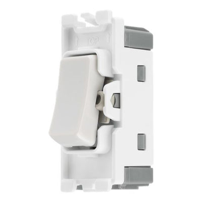 BG R13 Nexus Grid White 20A 20AX Intermediate Switch Module by British General