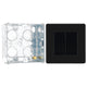 BG Screwless Matt Black Double Secondary Telephone Socket FFBBTS2 with 35mm Steel Back Box