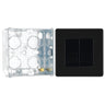 BG Screwless Matt Black Double Secondary Telephone Socket FFBBTS2 with 35mm Steel Back Box by British General