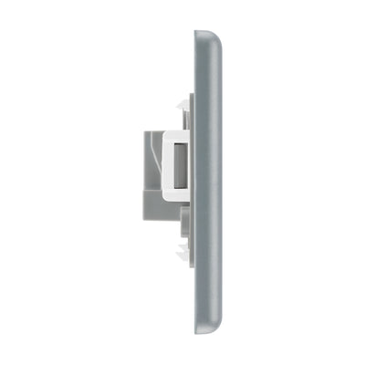 BG MC528 Metal Clad 2A Round Pin Unswitched Socket by British General (BG-MC528)