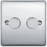 BG NPC82P Nexus 2 Gang, 2 Way, 400w Dimmer Switches-push Type Polished Chrome by British General (BG-NPC82P-Shopify-SA_1)