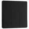 BG Evolve Matt Black 3 Gang 2-Way 20A Edge to Edge Rocker Light Switch | PCDMB43EB by British General (BG-PCDMB43EB)