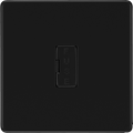 BG Nexus Matt Black Unswitched Fused Spur Connection Unit FFB54