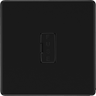 BG Nexus Matt Black Unswitched Fused Spur Connection Unit FFB54 by British General (BG-FFB54-1)