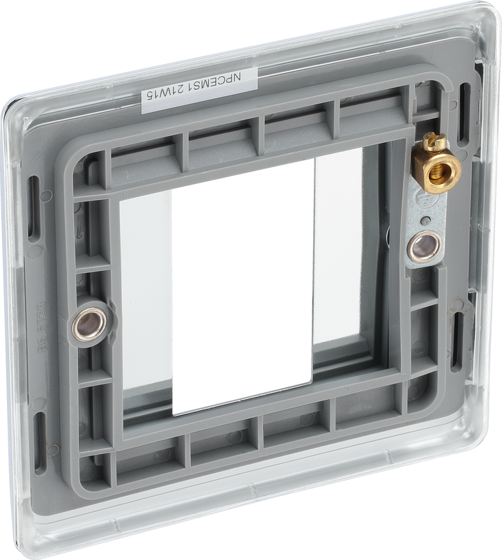 NPCEMS1 Back - The Euro Module range from British General combines plates and interchangeable modules so you can configure your own bespoke switches and sockets. 