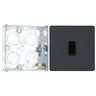 BG Evolve Matt Grey 20A 16AX Intermediate Light Switch PCDMG13B with 25mm Steel Back Box