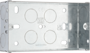 BG HGS05 2 Gang 35mm Steel Knockout Box by British General (BG-HGS05)