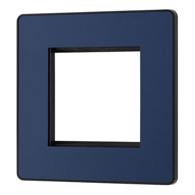 BG Evolve Matt Blue 45W USB Wall Socket Euro Module USB-A & C - Black Insert