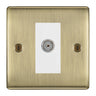 BG Nexus Metal Antique Brass Co-axial Socket NAB60W by British General (BG-NAB60W)