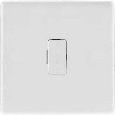 BG 854 Moulded Round Edge | White | 13A Unswitched Fused Connection Unit by British General (BG-854)