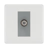 BG White Moulded Satellite Socket NWM64G by British General (BG-NWM64G)