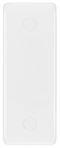 BG 836 Moulded Round Edge | White | 1 Gang Architrave Blank Plate