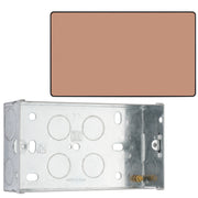 BG Evolve Polished Copper Double Blank Plate PCDCP95B with 35mm Steel Back Box
