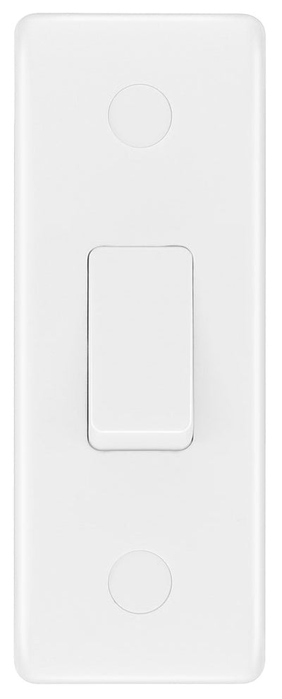 BG 847 Moulded Round Edge | White | 1 Gang 10A 2 Way Architrave Switch by British General (BG-847)