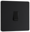 BG Evolve PCDMB12B Matt Black 1 Gang 20A 16AX 2 Way Light Switch-Black Insert by British General (BG-PCDMB12B-Shopify-SA_1)